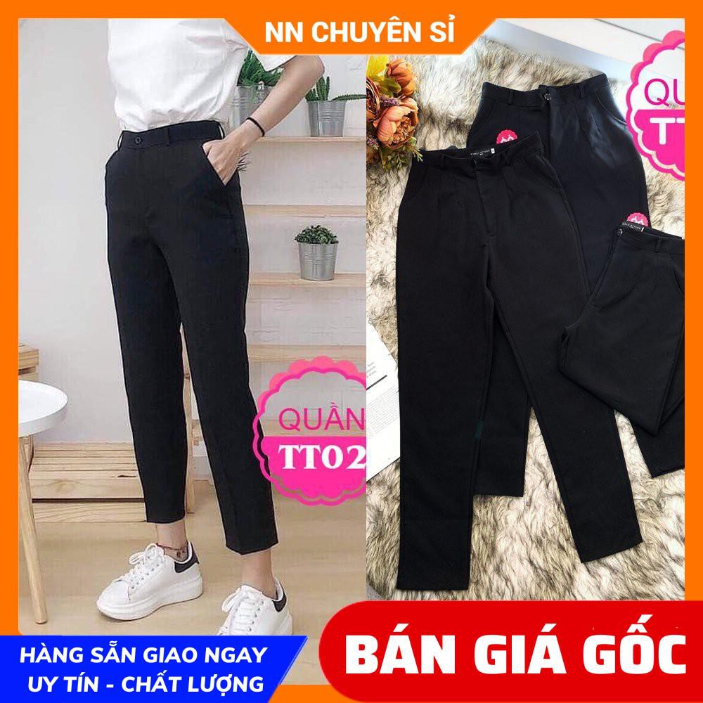 QUẦN TÂY NÚT CỰC XINH TT02 ⚡ẢNH THẬT⚡ QUẦN TÂY ỐNG ĐỨNG