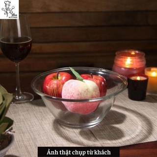 Tô Thố Thủy Tinh Combo 2 Tô Trộn Bột Trộn Salad Thủy Tinh Cường Lực Đường Kính 26 cm - Made in Italy