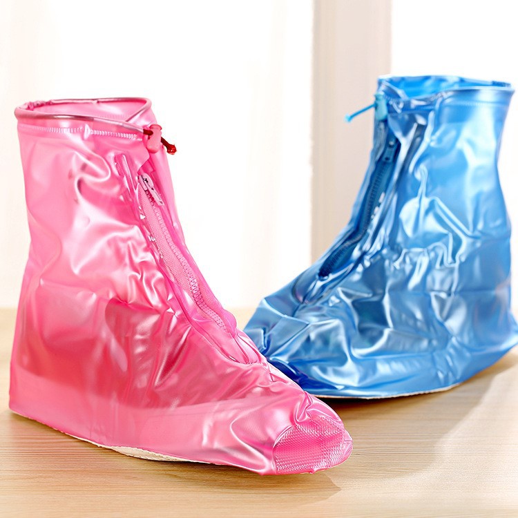 Túi bọc giày đi mưa trong suốt siêu bền, chống thấm nước, có khóa kéo tiện lợi - Tình Ngọc Store