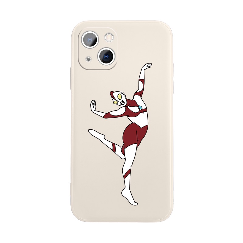 Ốp Điện Thoại Chống Sốc In Hình Ultraman Nhảy Múa Cho Iphone 13 Pro 11 Pro Max Xr 6s 7 8 Plus 12 Mini 14 Pro Xs Max