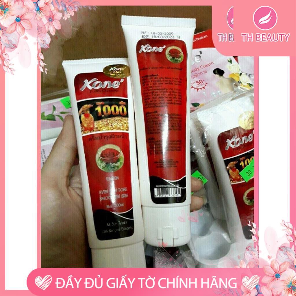 &lt;THẬT 100%&gt; Sữa rửa mặt KONE Thái Lan 6 mùi hương (Nghệ, trà xanh, lựu, rau má, sữa, ngoctrai)