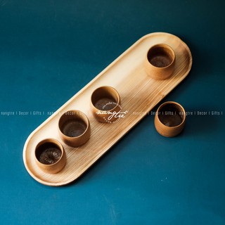Khay gỗ oval decor/ Khay oval dài