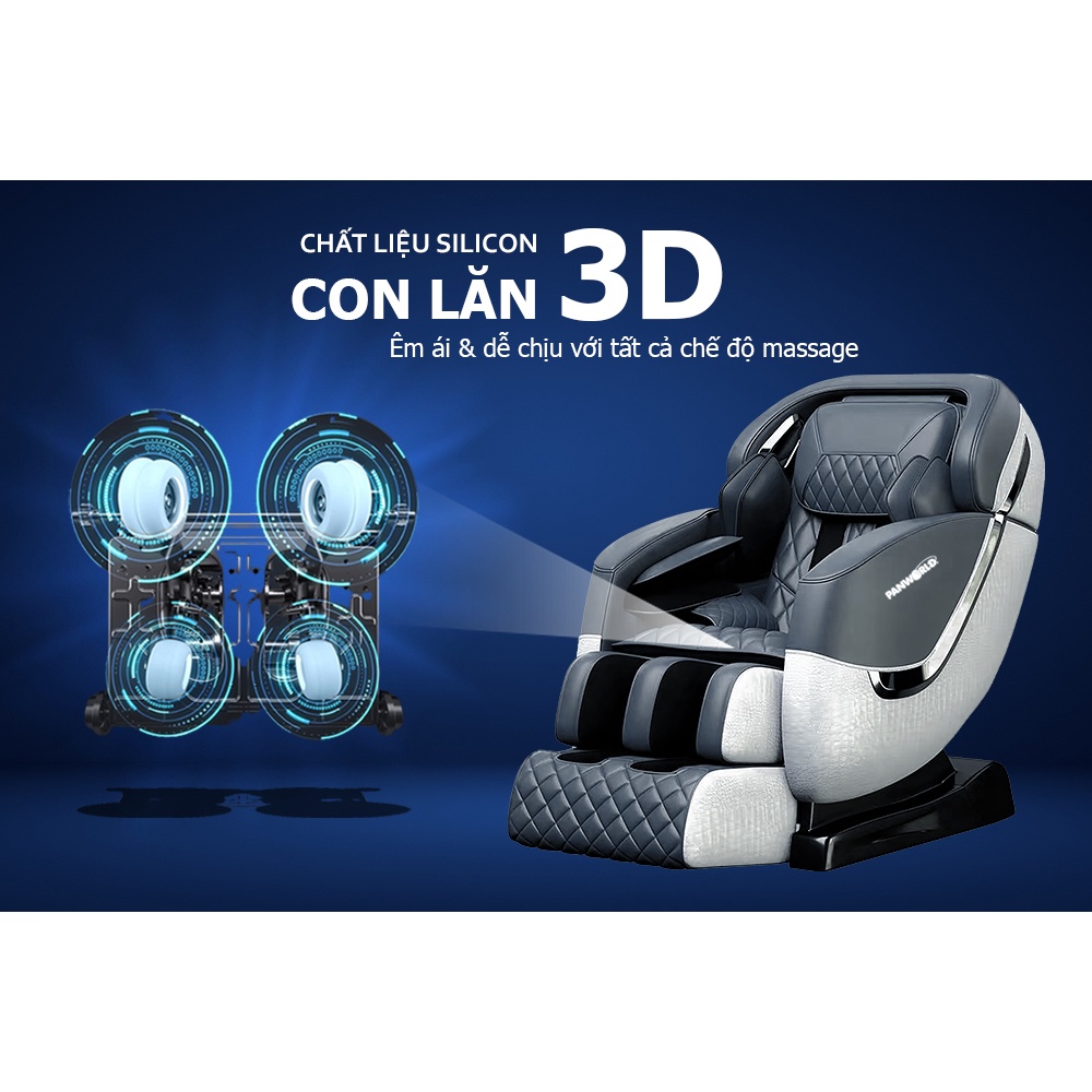 Ghế massage Panworld PW-5519 thương hiệu Thái Lan massage toàn thân cao cấp