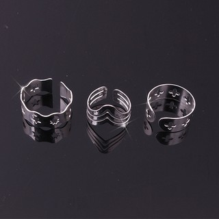 Sét 3 chiếc nhẫn màu trắng