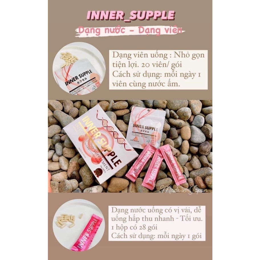 Nước uống INNER SUPPLE tăng nội tiết tố nữ Fujicos 28 ngày Nhật Bản