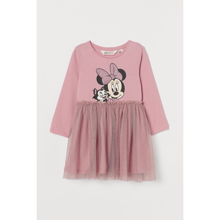 Váy xòe tutu hồng minnie HM H&amp;M sz 8-10y_hàng chính hãng authentic