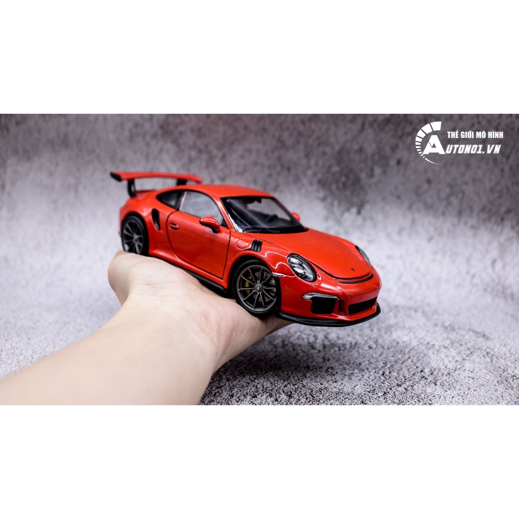 MÔ HÌNH XE PORSCHE 911 GT3 RS 2016 ORANGE 1:24 WELLY 5385