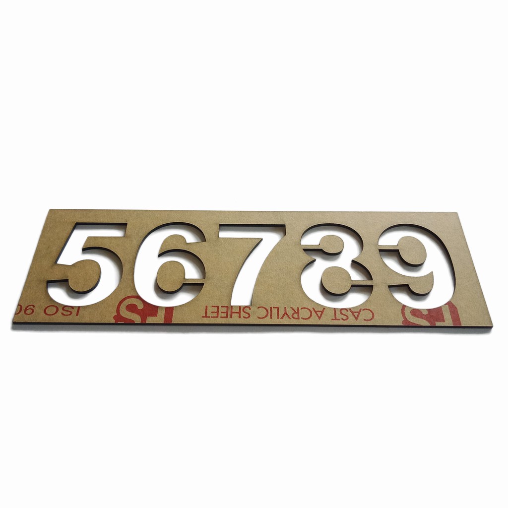 Khung chữ số mica cắt theo yêu cầu