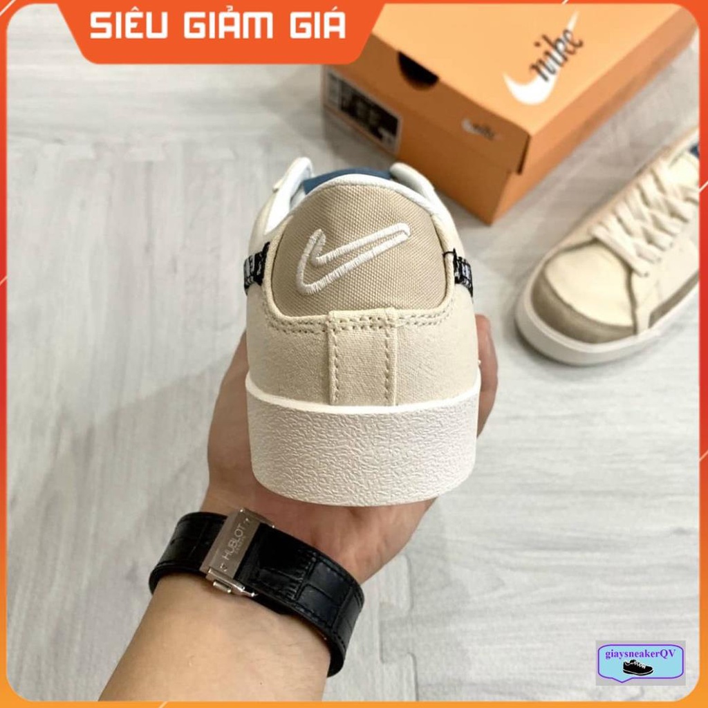 Giày thể thao Blazer Low '77 scott custom x OG trắng sữa siêu năng động, mẫu mới dành cho nam nữ