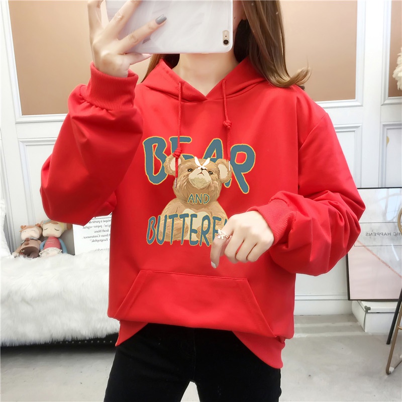 Áo hoodie AOKANG dáng rộng thời trang mùa thu Hàn Quốc mới