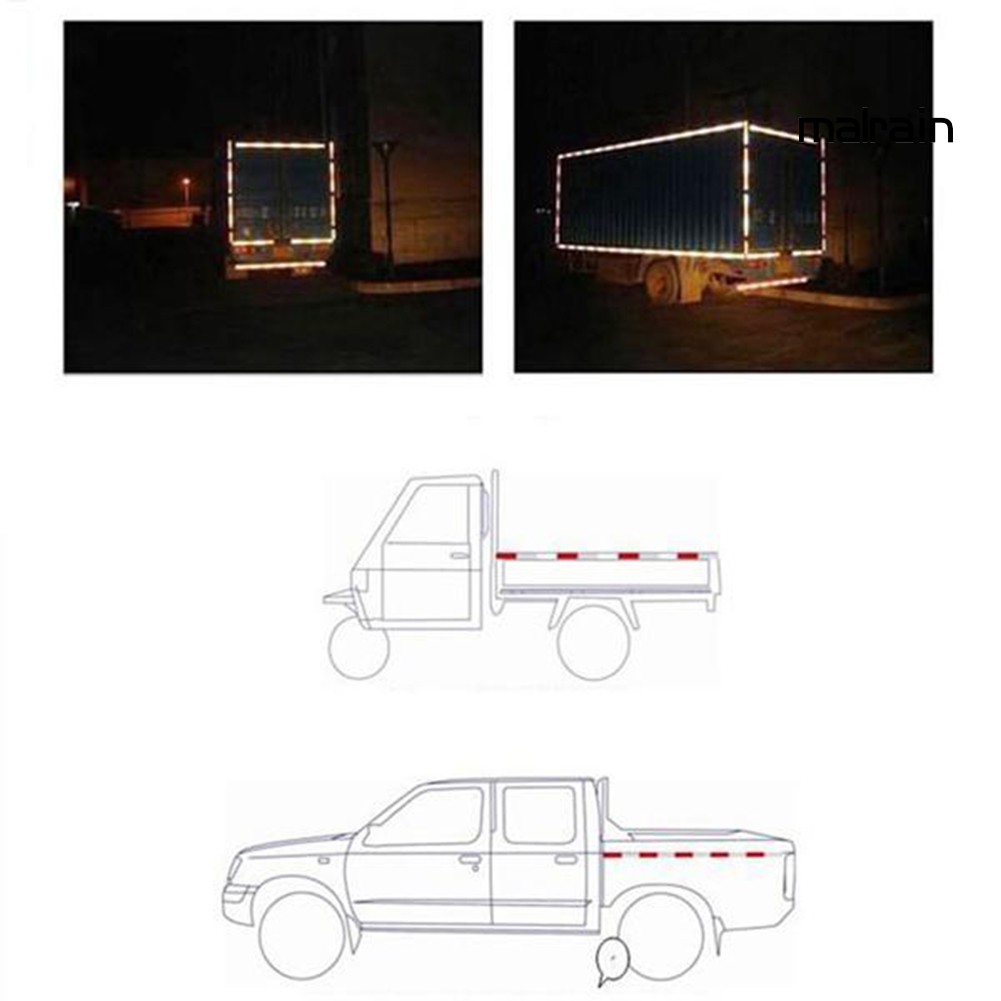 Set 10 Cuộn Băng Keo Dán Phản Quang Cảnh Báo An Toàn Tiện Dụng