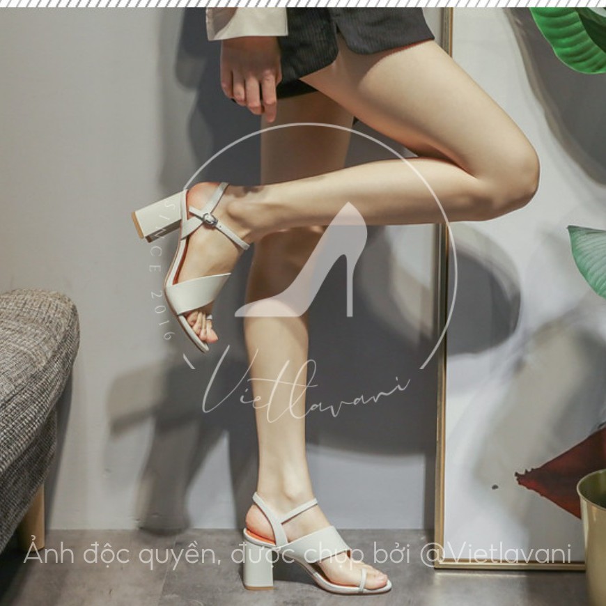 Giày sandal mã S44 quai chéo xỏ ngón cao 5P hàng hot 2021 siêu phẩm taobao