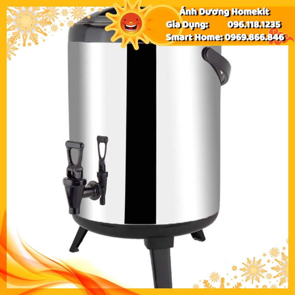 Bình ủ trà sữa 3 lớp - inox 304 giữ nhiệt nóng lạnh cực tốt 6L 8L 10L 12L anhduonghomekit