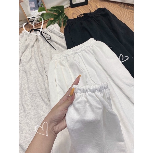 Quần bom nỉ jogger siêu xịn form dài mặc siêu xinh siêu HOT