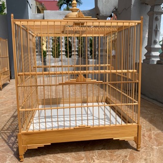 Lồng ĐẤU VUÔNG THÁI tre trụ vuông
