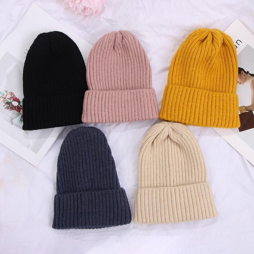 Mũ Beanie Đan Len Dày Mềm Mại Giữ Ấm Cho Nam Và Nữ