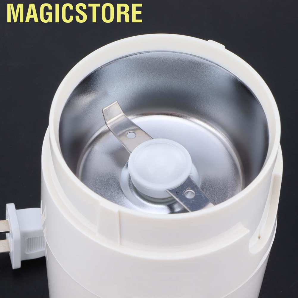 Magicstore Electric Coffee Beans Grinder Mill for Home Kitchen Cafe Supplies US 110V White