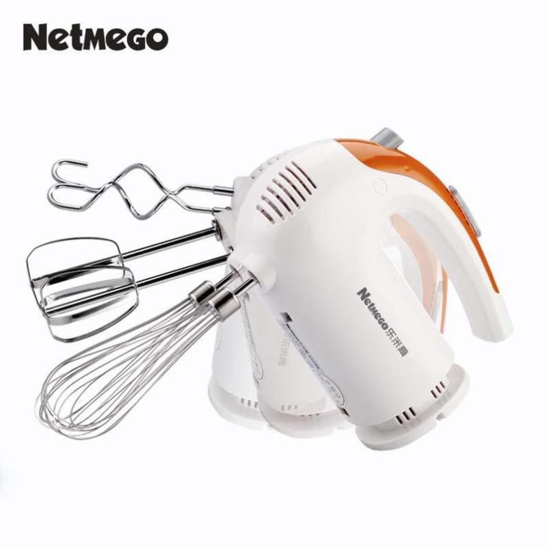 [ Xả kho tết] Máy đánh trứng cầm tay Netmego N38D 300W, máy đánh trứng 5 trong 1 bảo hành 12 tháng