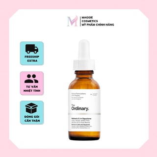 Tinh chất chống lão hóa, serum The Ordinary Retinol giúp làm mờ nếp nhăn, dưỡng da mềm mại, mịn màng