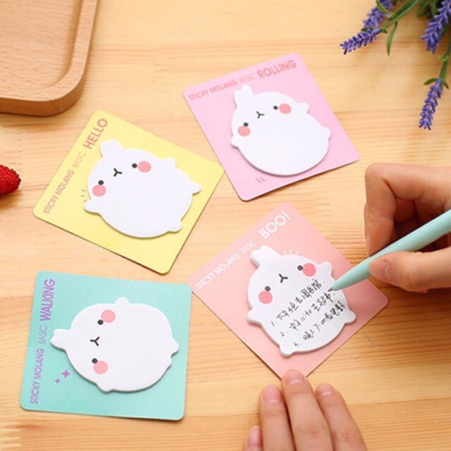 Xấp sticker giấy note/bookmark thỏ Molang