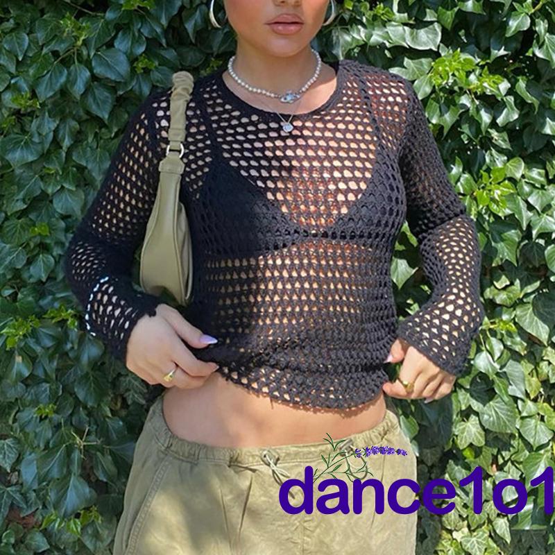 Áo Màu Đen Kiểu Dáng Vintage Thời Trang Khiêu Vũ1O1-Y2K