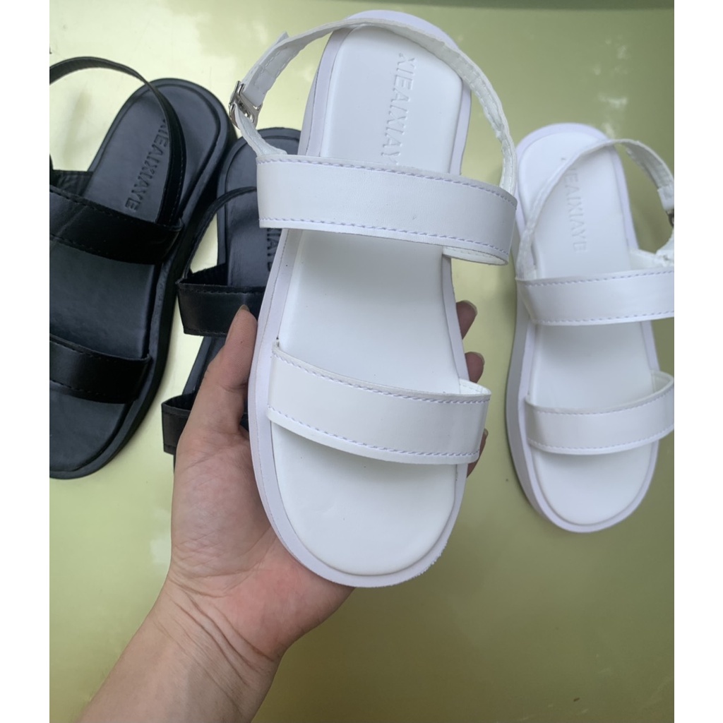 Dép Sandal Đế Bằng 2 Quai Trơn Cực Đẹp Và Êm Chân