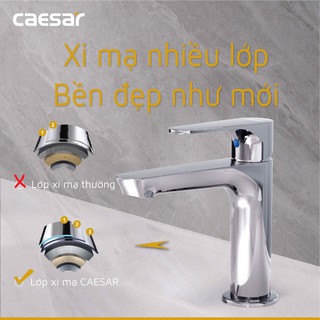 Vòi Chậu Lavabo Lạnh B060C CAESAR Mạ Crom/Niken