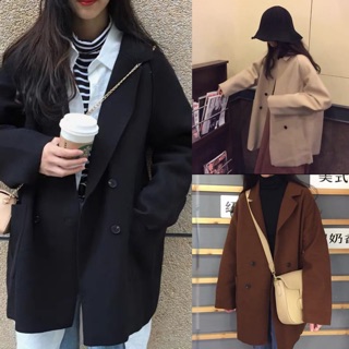 Áo khoác dạ ulzzang