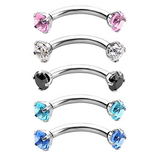 Khuyên Xỏ Lông Mày Bằng Thép Không Gỉ