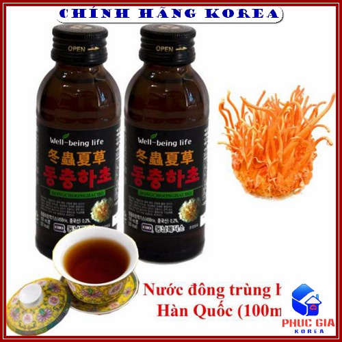 [ Giá Sỉ 1 chai ] Nước Đông Trùng Hạ Thảo Hàn Quốc 100ml