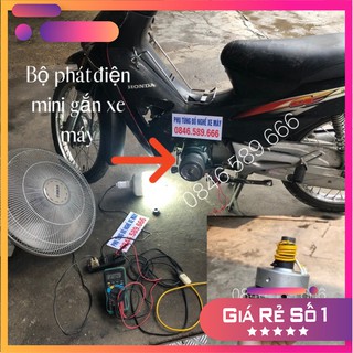 Bộ Phát Điện Mini Gắn Xe Máy 100% Lõi Đồng