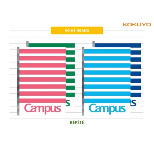 Vở campus kẻ ngang 80 trang