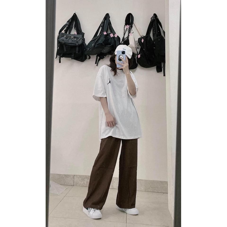 Áo Phông Oversize Cổ Tròn Cộc Tay In Hình Bóng Rổ 🎁 Lynn.Store - FREESHIP 🎁 Thun tay lỡ dáng suông kiểu dáng thể thao