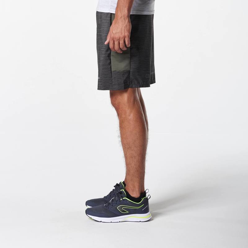 Quần short chạy bộ Decathlon Run Dry+ cho nam - Xám