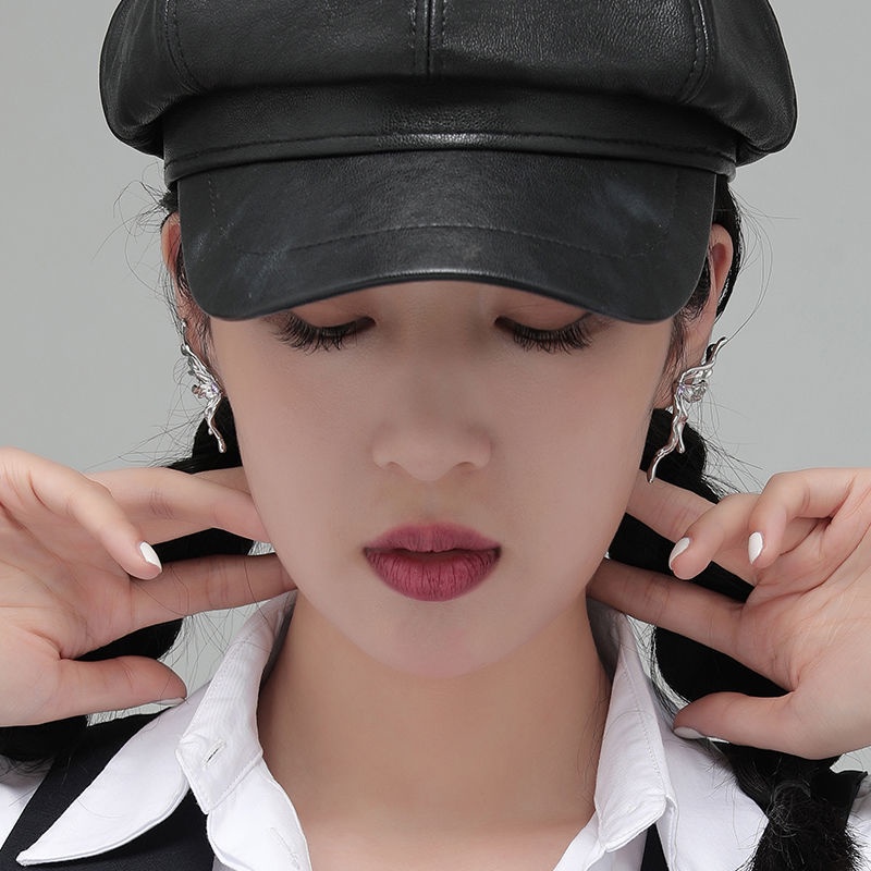 Khuyên Tai Hình Cánh Bướm Phong Cách Hip Hop Âu Mỹ Thời Trang