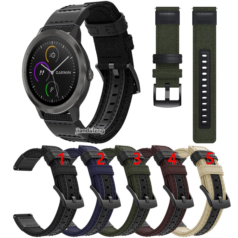 Dây Đeo Sợi Nylon Thể Thao Cho Đồng Hồ Thông Minh Garmin Vivoactive 3