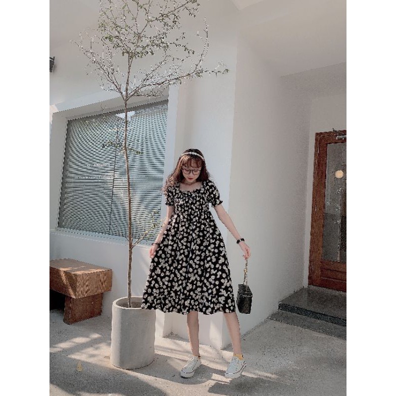Đầm hoa cúc ulzzang