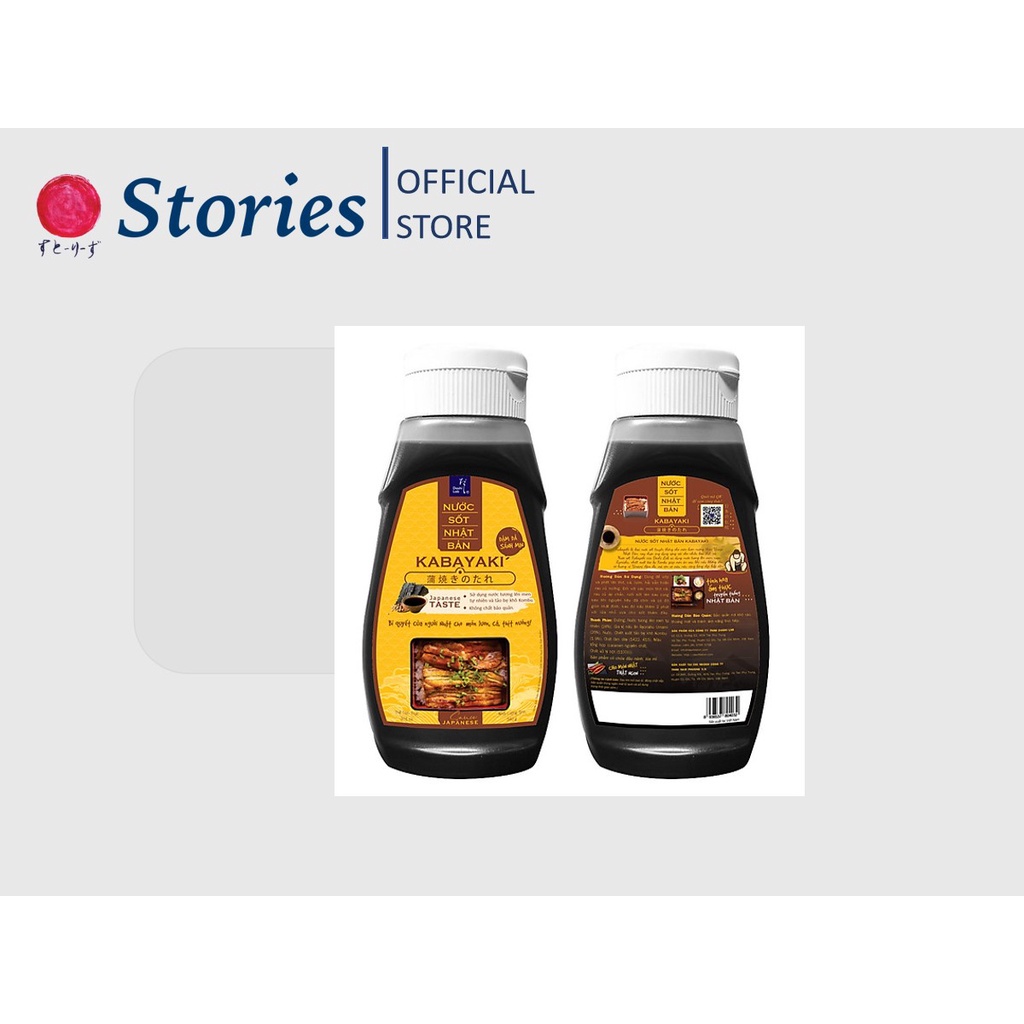Nước xốt Nhật Bản Kabayaki 340g, nước sốt Terayaki vị lươn nướng truyền thống chay mặn đều dùng được