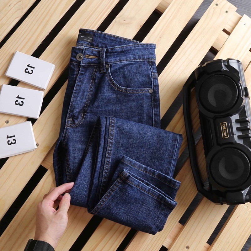 Quần jean nam VNXK slimfit 2 màu thời trang-jean co giản