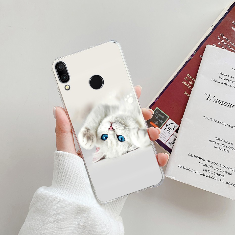 Ốp điện thoại TPU mềm in họa tiết hoạt hình bông hoa xinh xắn cho Huawei Nova 3i 3e