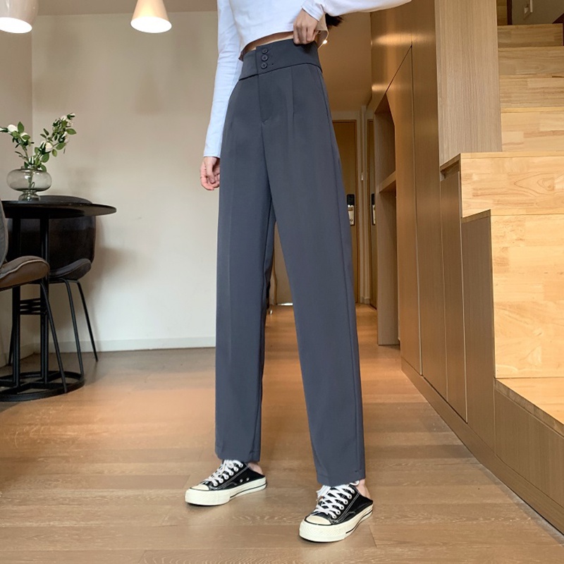 Quần dài IELGY lưng cao dáng đứng thời trang cho nữ