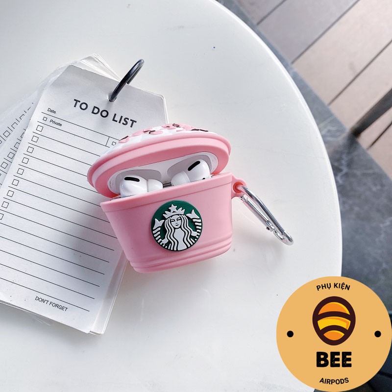 Case Airpod Vỏ Bọc Airpods Starbuck Cho Hộp Sạc Tai Nghe AirPods 1 2 Pro Bằng Silicon Dẻo Siêu Cute - BEE SHOP