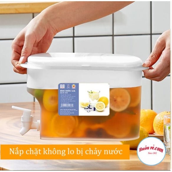 Bình đựng nước tủ lạnh 3,5L có nắp đậy Nhựa Việt Nhật