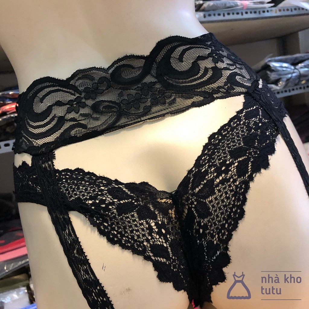 Set quần lót kèm garter liền vớ L081 | BigBuy360 - bigbuy360.vn