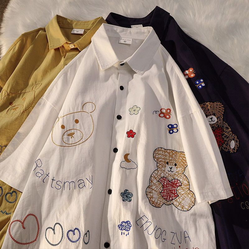 ÁO SƠ MI THÊU GẤU🧸🧸