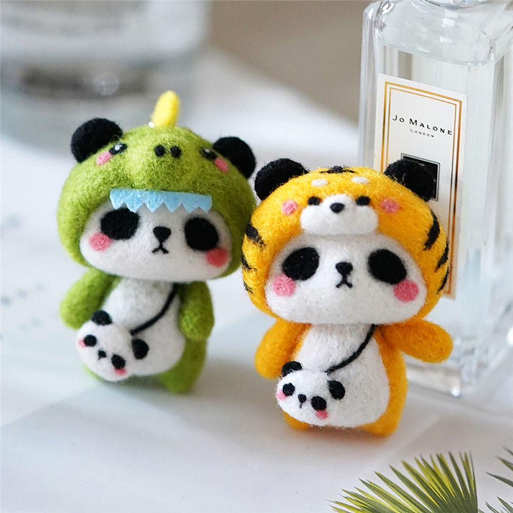 1 Móc Chìa Khóa Hình Thú Hoạt Hình Bằng Len Chưa Hoàn Thành Thủ Công DIY