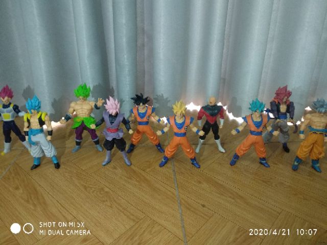 Mô hình Dragon Ball cao 18cm các nhân vật Son Goku Super Saiyan, Vegeta, Gogeta, Broly, Vegeto tùy chọn mẫu