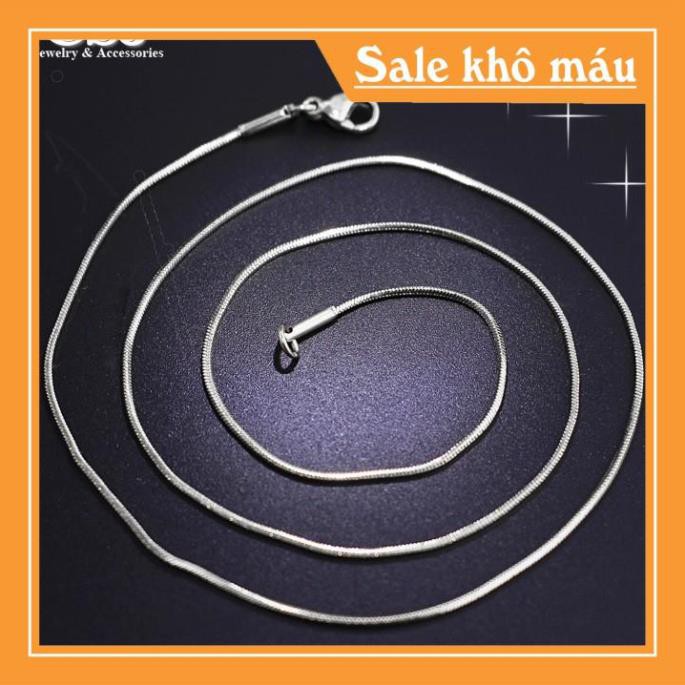 [ Siêu SALE ] DÂY CHUYỀN NỮ INOX KIỂU MÌ VUÔNG NHÍ NHẤT CỰC ĐẸP D027