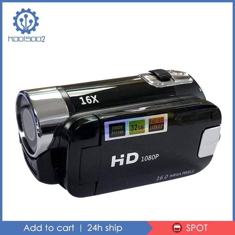 Camera Ghi Hình LCD Tầm Nhìn Ban Đêm Koolsoo2 1080P HD 16X Zoom - EU