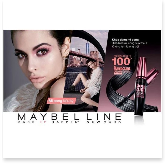 [Mã giảm giá của shop] [CÓ SẴN] Mascara Làm Cong Mi Maybelline The Hyper Curl Waterproof